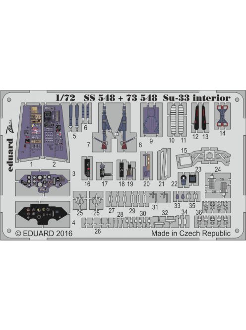 Eduard - Su-33 interior for Trumpeter 