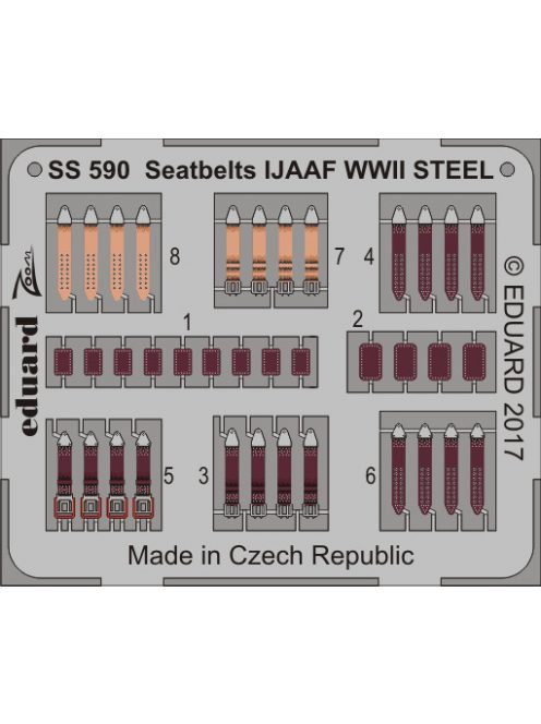 Eduard - Seatbelts IJAAF WWII STEEL for Eduard 