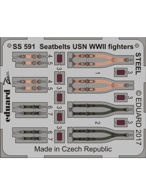 Eduard - Seatbelts USN WWII fighters STEEL