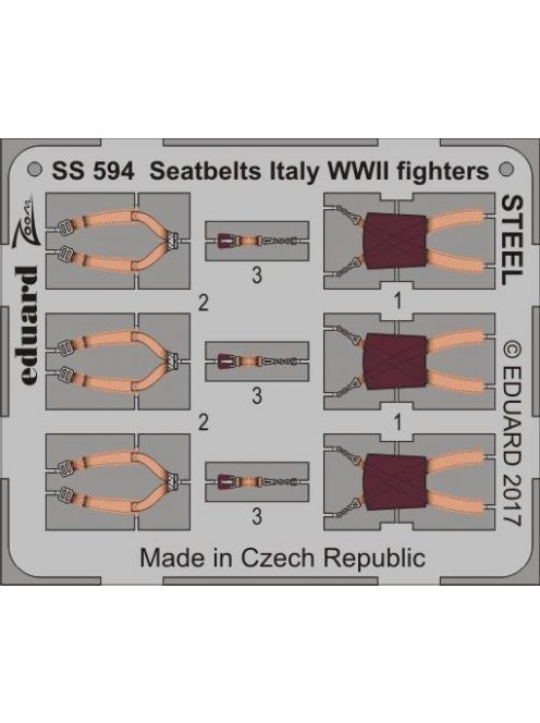 Eduard - Seatbelts Italy WWII fighters STEEL 