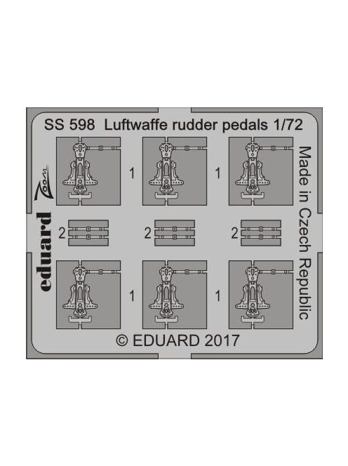 Eduard - Luftwaffe rudder pedals 