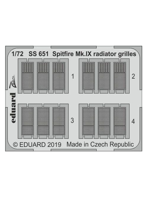 Eduard - Spitfire Mk.IX radiator grilles f.Eduard 