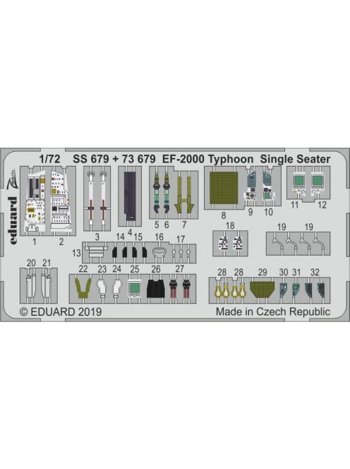 Eduard - EF-2000 Typhoon Single Seater for Revell 