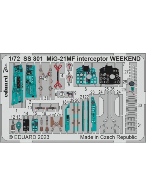 Eduard - MiG-21MF interceptor WEEKEND 1/72 EDUARD