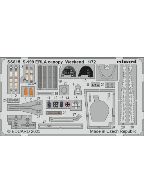 Eduard - S-199 Erla canopy Weekend 1/72