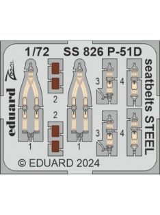 Eduard - P-51D seatbelts STEEL