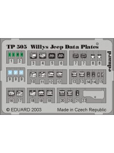 Eduard - Willys Jeep Data plates 