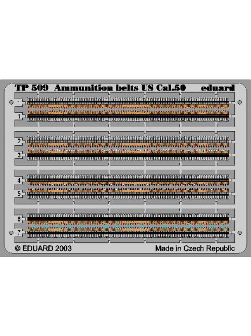 Eduard - Ammunition belts US Cal.50, Coloriert. 