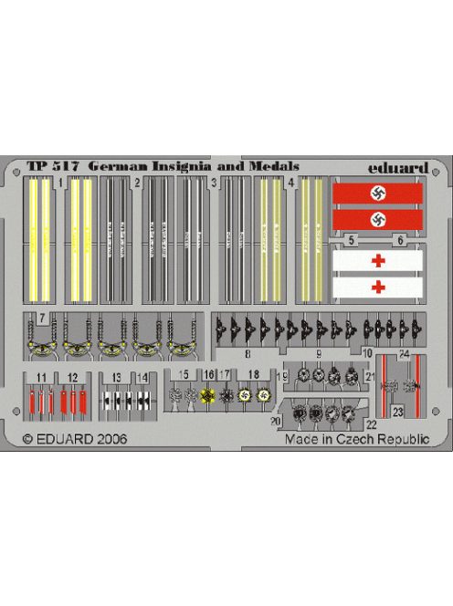 Eduard - 1:35 Photo-etched parts-German Insignia and Medals WWII