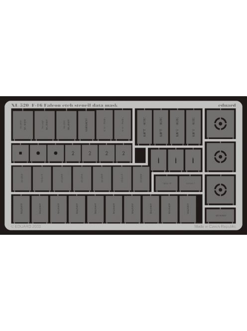 Eduard - F-16 Falcon etch stencil data mask 