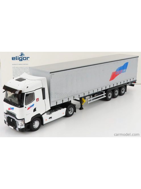 Eligor - Renault T520 Truck Telonato Coquelle Transports 2016 White Grey