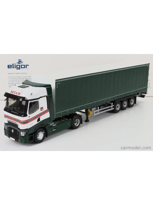 Eligor - Renault T520 Truck Telonato Transports 2018 White Green