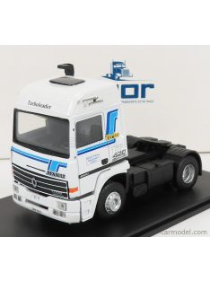   Eligor - Renault R420 Turbo Intercooler Tractor Truck 2-Assi Blanc Pierre Transports 1986 White