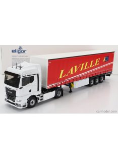   Eligor - Man Tgx 18.470 Truck Telonato Laville Transports 2020 White Red