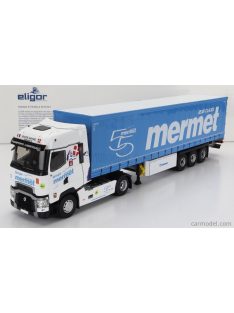   Eligor - Renault T-Line High Truck Telonato Mermet Transports 2021 White Light Blue