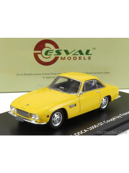 Esval Model - Osca 1600Gt Coupe Fissore 1961 Yellow