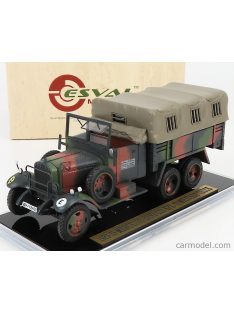   Esval Model - Mercedes Benz G3A Sd.Kfz. 70 Wehrmacht Truck Open Cabin - German Army Wwii - 1935 Military Grey Camouflage