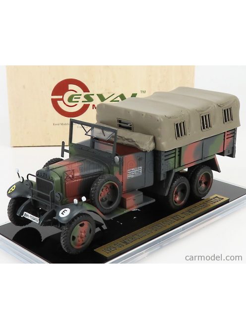 Esval Model - Mercedes Benz G3A Sd.Kfz. 70 Wehrmacht Truck Open Cabin - German Army Wwii - 1935 Military Grey Camouflage