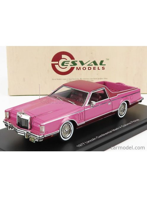 Esval Model - Lincoln Continental Mark V Coloma Pick-Up Caribou Motor Co. 1977 Purple Met