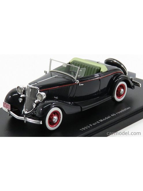 Esval Model - Ford Usa Model 40 Roadster Open Roof 1933 Black