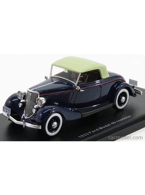 Esval Model - Ford Usa Model 40 Roadster Soft-Top 1933 Dark Blue