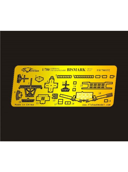 Flyhawk - Germany Navy Bismark Metal Mast