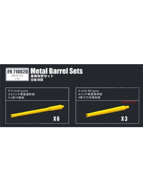 Flyhawk - HMS Hermes 1942 Metal Barrel Set