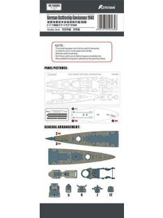 Flyhawk - German Battleship Gneisenau 1940 Wooden Deck