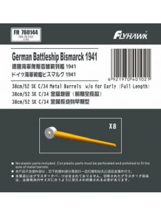   Flyhawk - German Battleship Bismark 1941 38cm 52SK C34 Metal Barrel Long