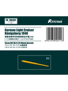   Flyhawk - German Light Cruiser Königsberg 1940 15cm 60 SK C25 Metal Gun Barrel