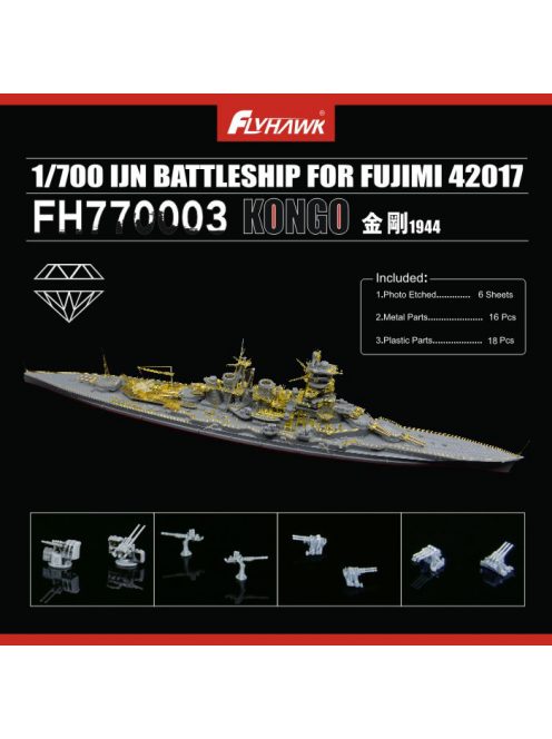 Flyhawk - IJN Battleship Kongo 1944 PE Sheet