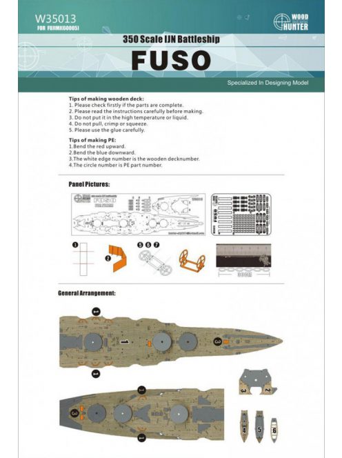 Flyhawk - IJN Battleship Fuso Wood Deck