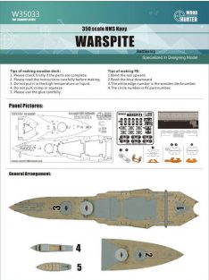 Flyhawk - HMS Navy Warspite Battleship Wood Deck