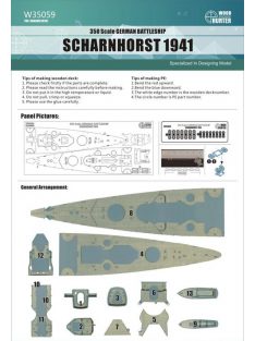 Flyhawk - German Battleship Scharnhorst 1941 Wood Deck