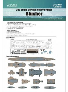 Flyhawk - German Heavy Cruiser Blücher Wood Deck