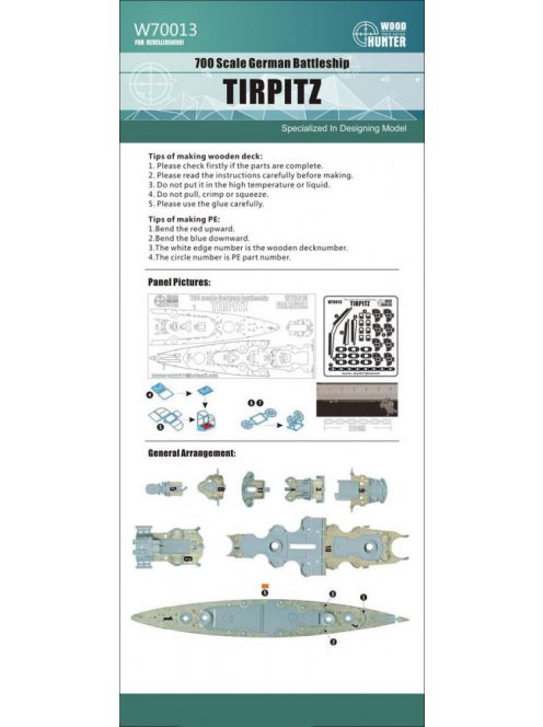 Flyhawk - WWII German Battleship Tirpitz Wood Deck