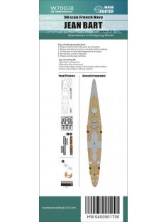 Flyhawk - WWII French Battleship Jean Bart Wood Deck