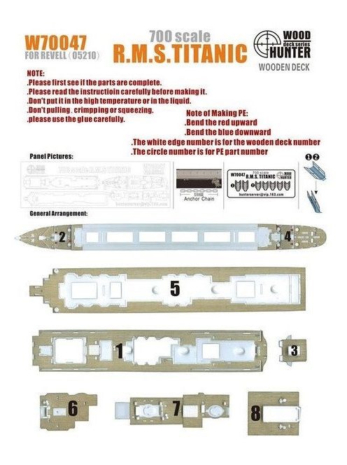 Flyhawk - R.M.S TITANIC(for revell05210)