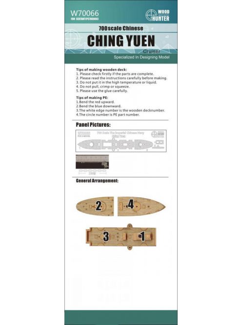 Flyhawk - Imprial Chinese Cruiser Ching Yuen Wood Deck