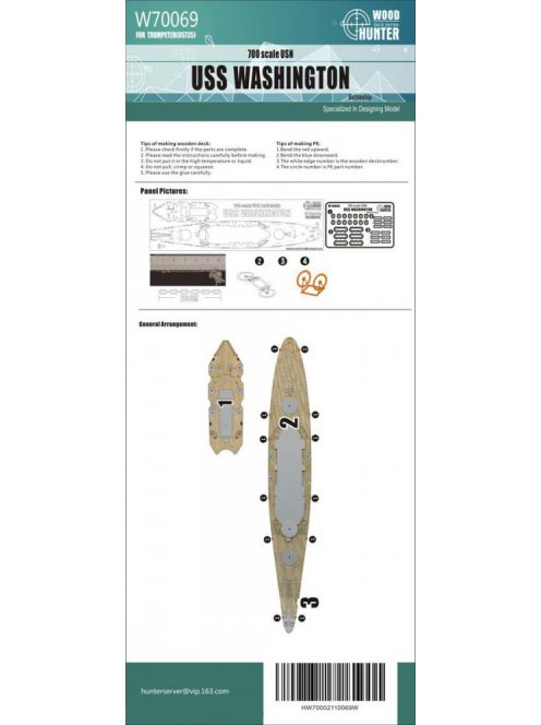 Flyhawk - WWII USS Washington Wood Deck