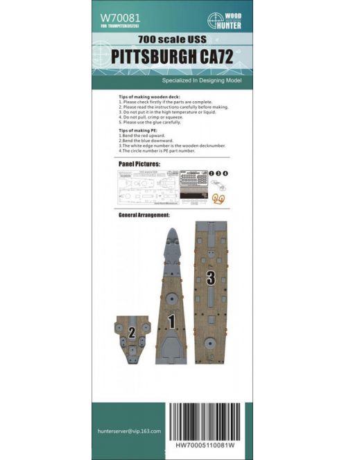 Flyhawk - WWII USS Pittsburgh CA72 Wood Deck