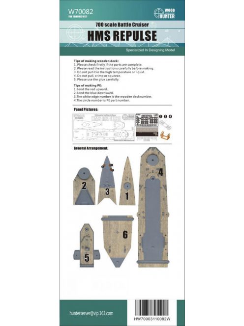 Flyhawk - WWII Battlecruiser HMS Repulse Wood Deck