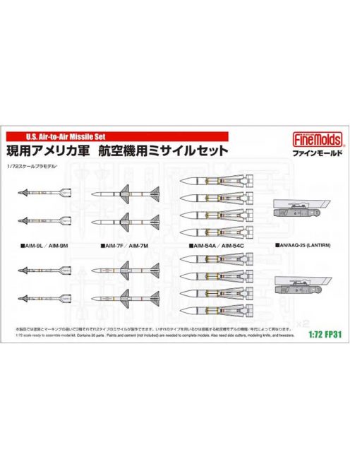 Fine Molds - 1:72 US Air-to-Air missile set - FINE MOLDS