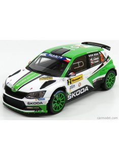   Foxtoys - Skoda Fabia Iii R5 N 2 Winner Rally Barum Zlin 2017 J.Kopecky - P.Dresler White Green