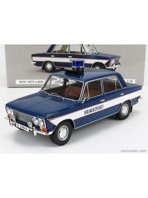 Foxtoys - Lada Fiat 1500 Police Pubblica Sicurezza Emergenza 1975 Blue White