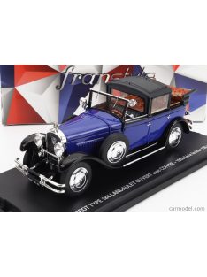   Franstyle - Peugeot Type 184 Landaulet Semiconvertible Open 1928 Blue Black