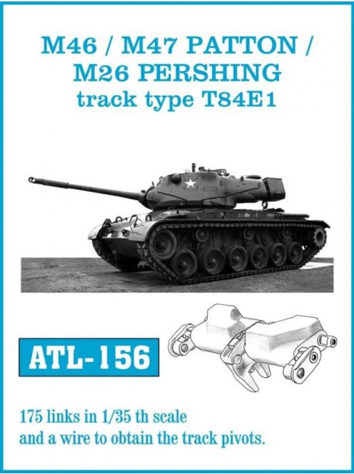 Friulmodel - M46 /M47 PATTON M26 PERSHING track type T84E1