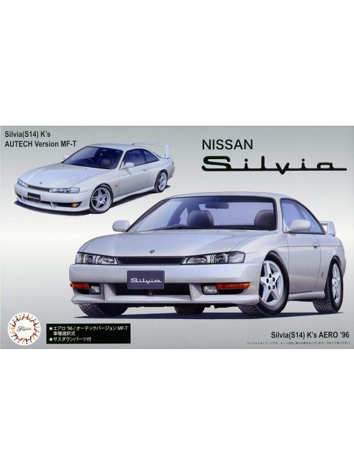 Fujimi - 1:24 Nissan S14 Silvia K's Aero '96/Autech Version w/Window Frame Masking