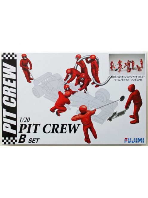 Fujimi - 1/20 Pit Crew set B 9 figures  extra equipment Great set to make a F1 diorama
