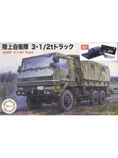 Fujimi - 1/72 JGSDF 3 1/2t Truck Special Edition with Painted Pedestal for Display